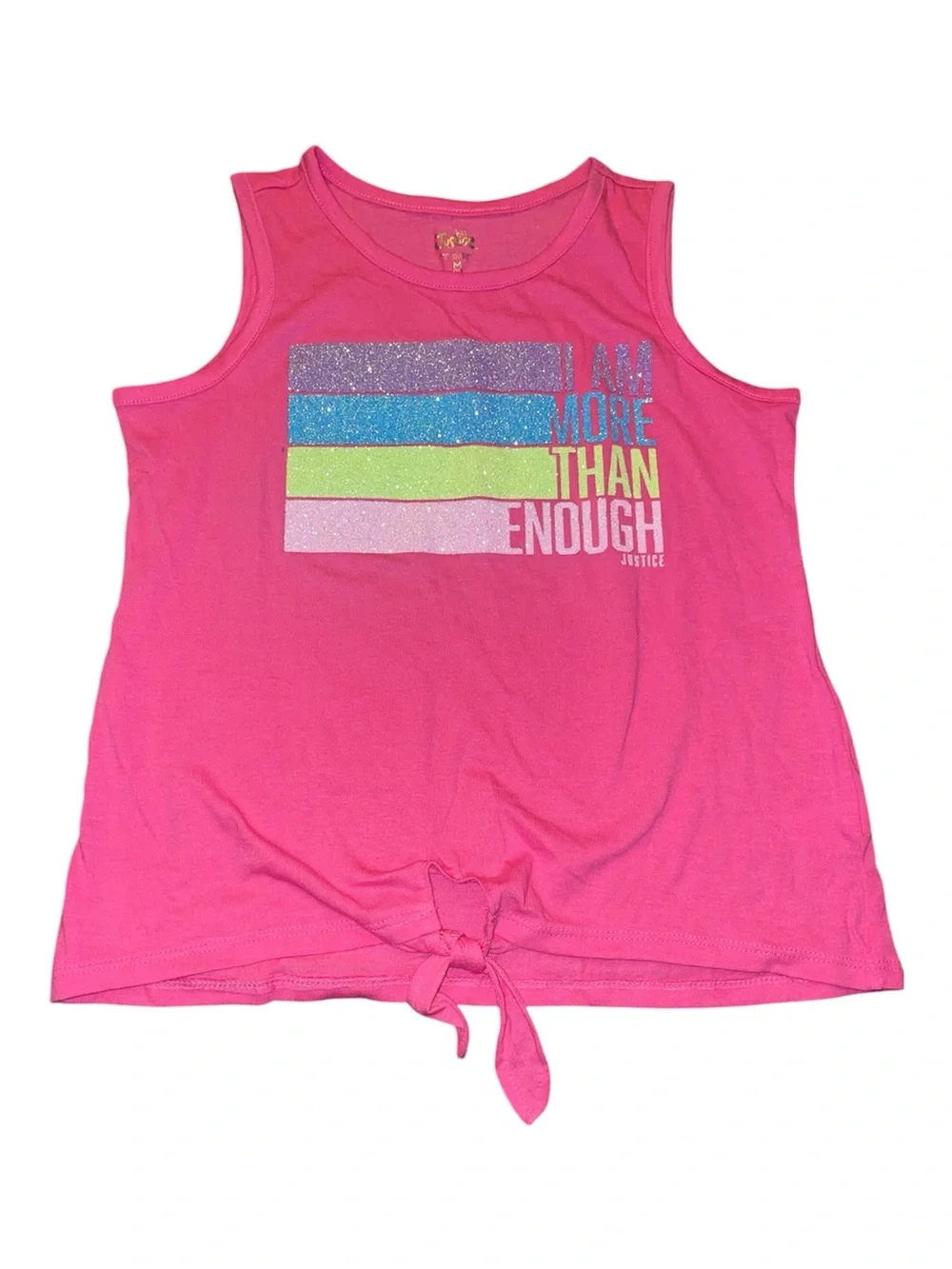 Justice Pink Tank Top size medium (10)
